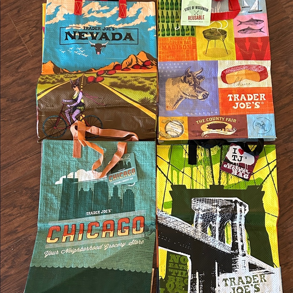 Trader Joe's Reusable Tote Bags Set